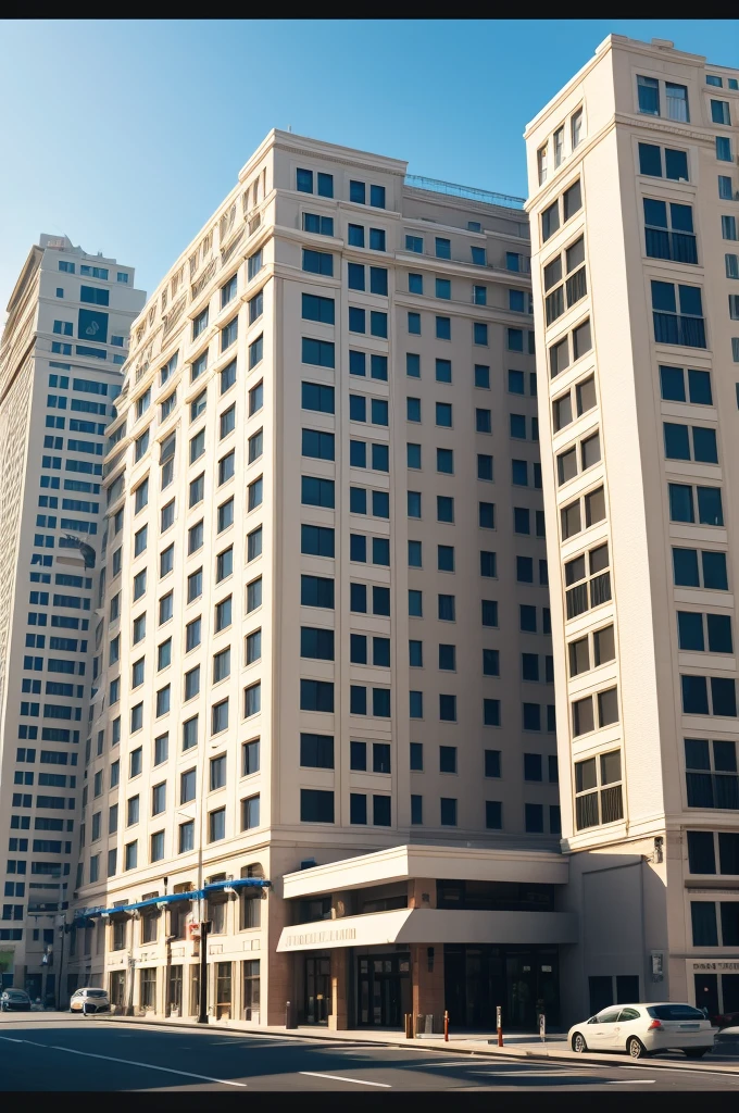 create a building with a hotel for edit background
