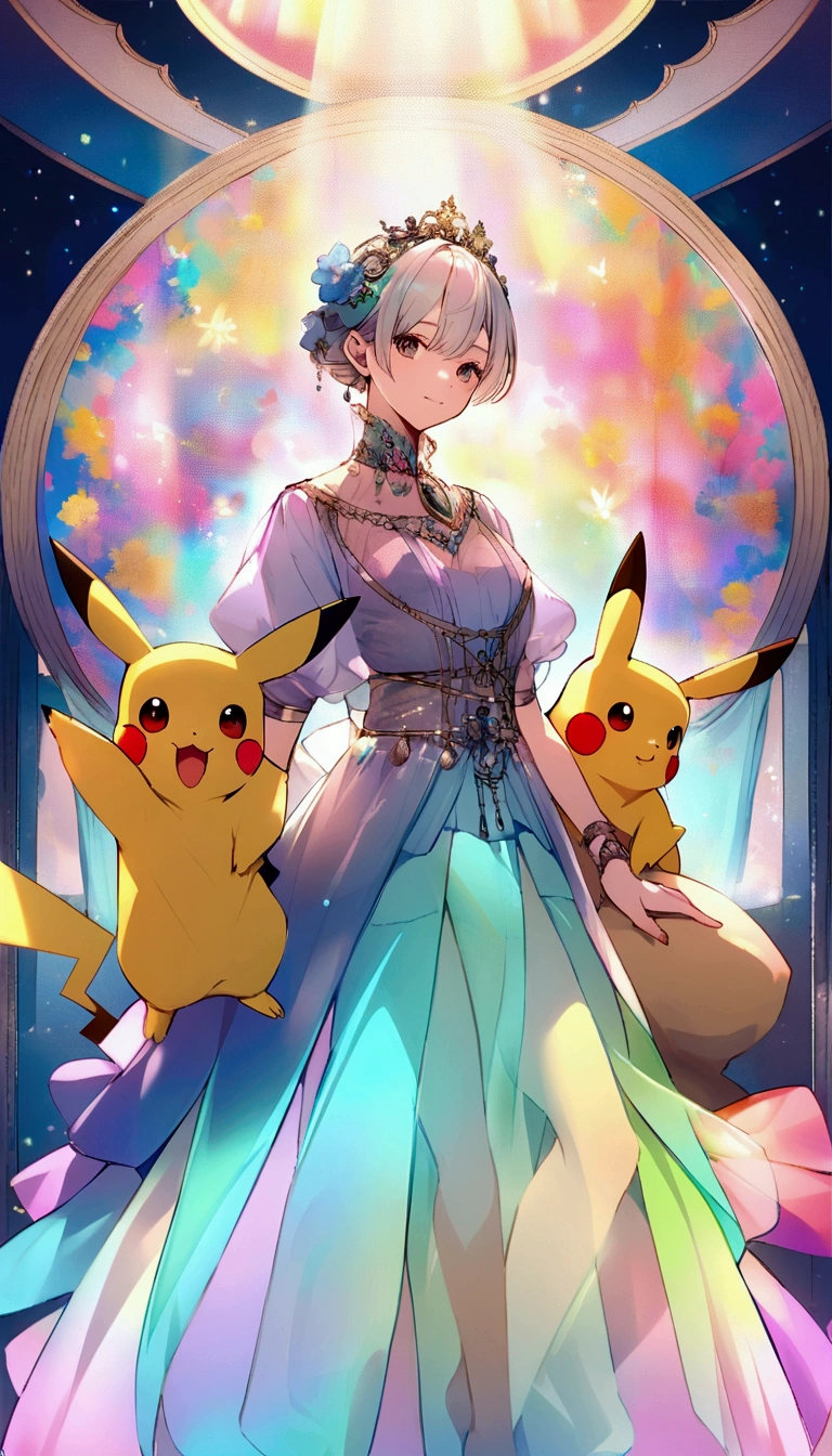 Create an image of Pikachu, Make him an adult