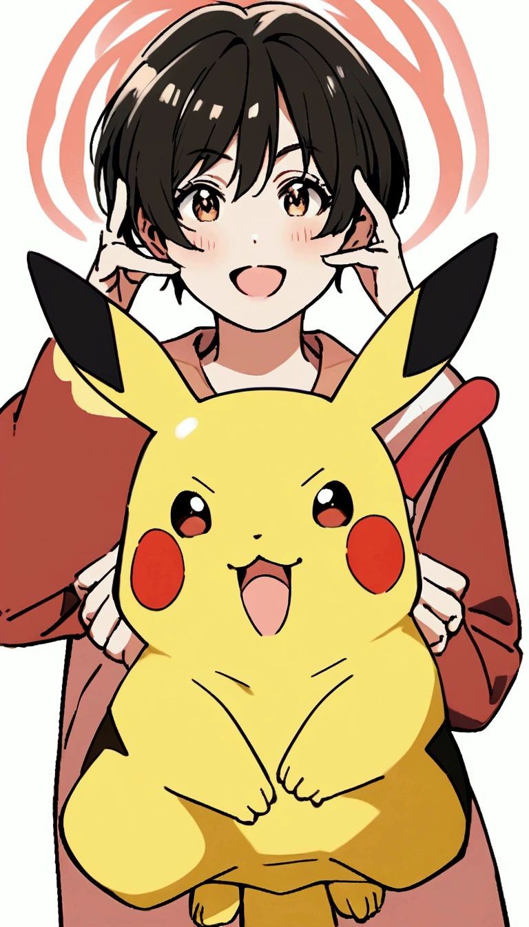 Create an image of Pikachu, Make him an adult
