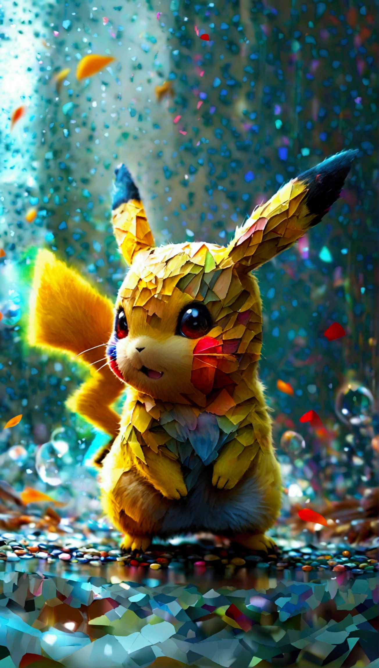Create an image of Pikachu, Make him an adult