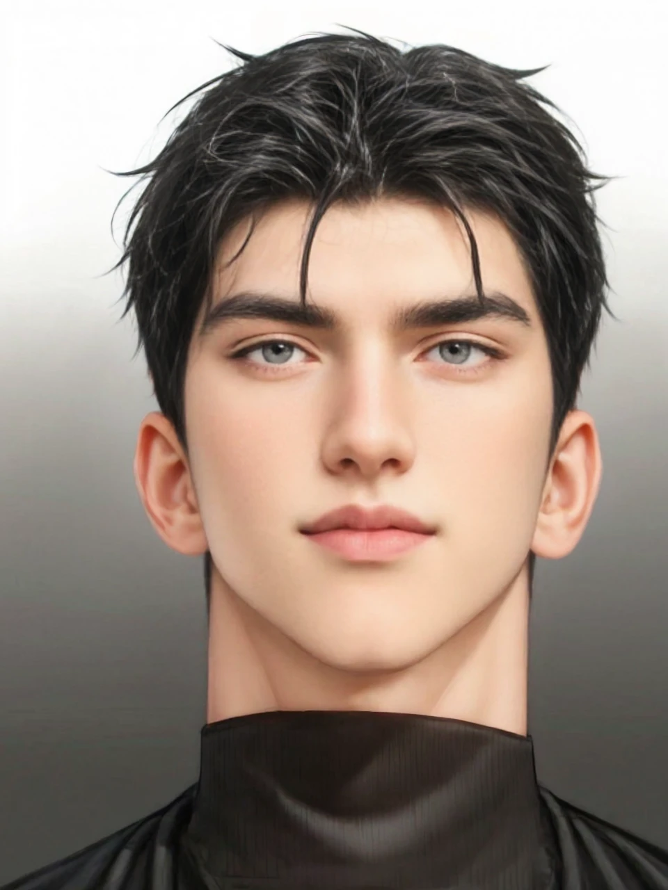 1boy, adult, handsome, black hair, undercut hair, perfect face, detailed eyes and face, black eyes, clean shaved, muscular, capturing a rural atmosphere, dynamic lighting, unreal engine 5, hd picture,