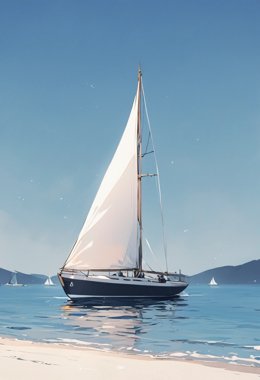 youth,sailboat,Set sail,flat,Simplicity