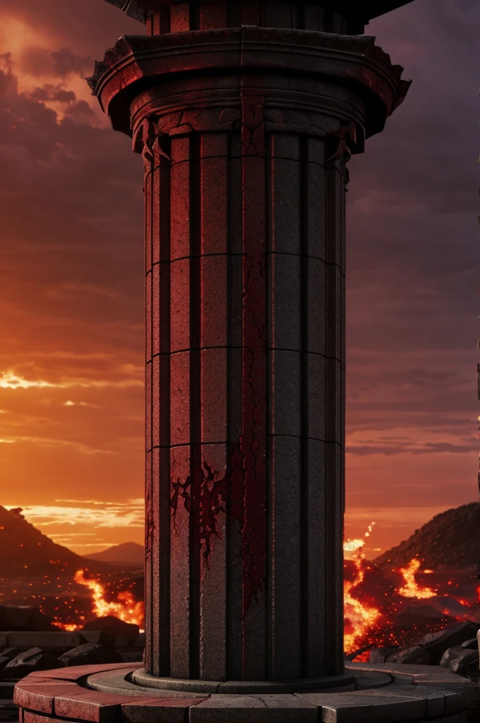 Pillar of blood rain from anime demon slayer