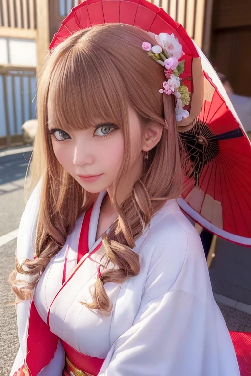 a close up of a woman in a kimono outfit posing for a picture, Enchanting anime girl, in kimono, beautiful alluring Anime Women, in a kimono, Japanese Goddess, Attractive anime girl, beautiful Anime Women, Beautiful Anime Girls, Photorealistic anime girl rendering, kimono, Smooth anime CG art, Beautiful Anime Girls squatting, Detailed digital anime art, Anime Women