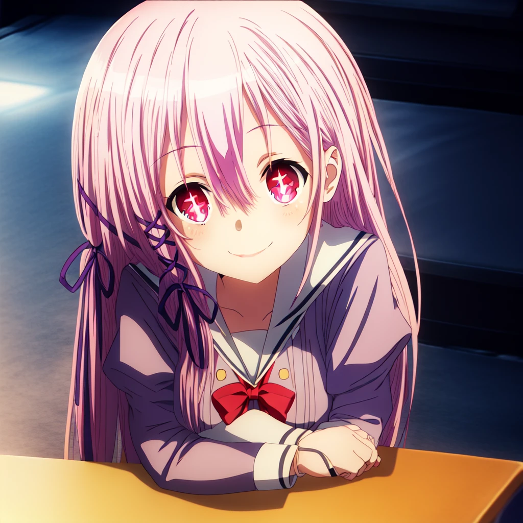 kisara,smile，Highest quality，perfection，Best Quality，8K，Arms crossed，Sparkling，Starry sky background，masterpiece，