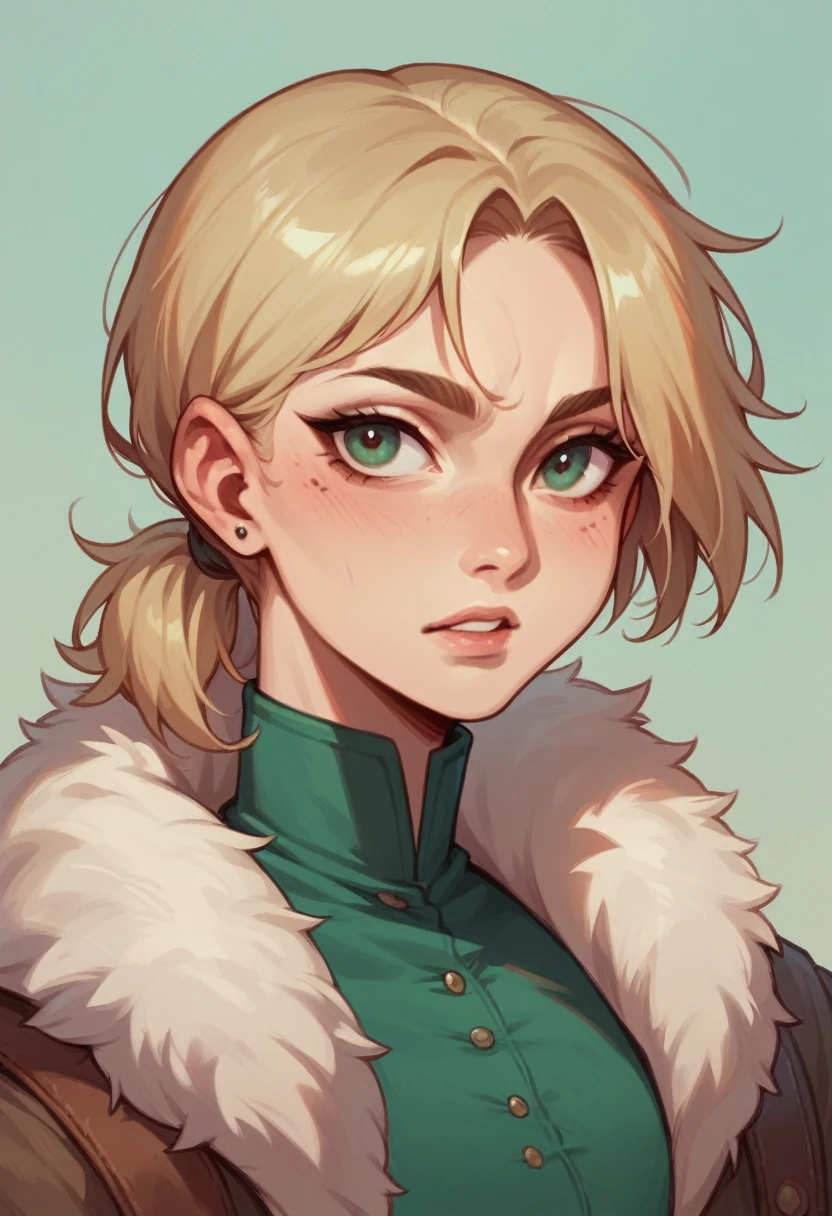 Highest quality Close-up of the hunter girl's face Big tears The background is a night forest Fantasy