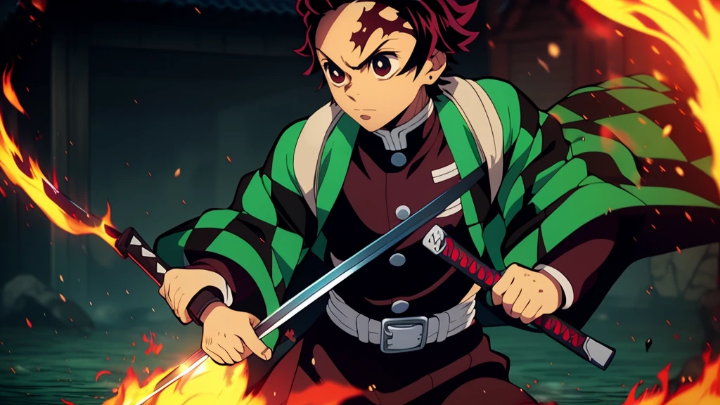 Anime character with a sword on the background of fire and water, mist, Cute guy in Demon Slayer art, Demon Slayer Art Style, demon slayer rui fanart, badass anime 8 k, Demon Slayer, Anime Key Art, 4 k manga wallpapers, kimetsu no yaiba, anime wallaper, Ultra Transparent, Ultra Detailed, very extremely beautiful, anime epic artwork, Anime Art Wallpapers 8K, Local Art