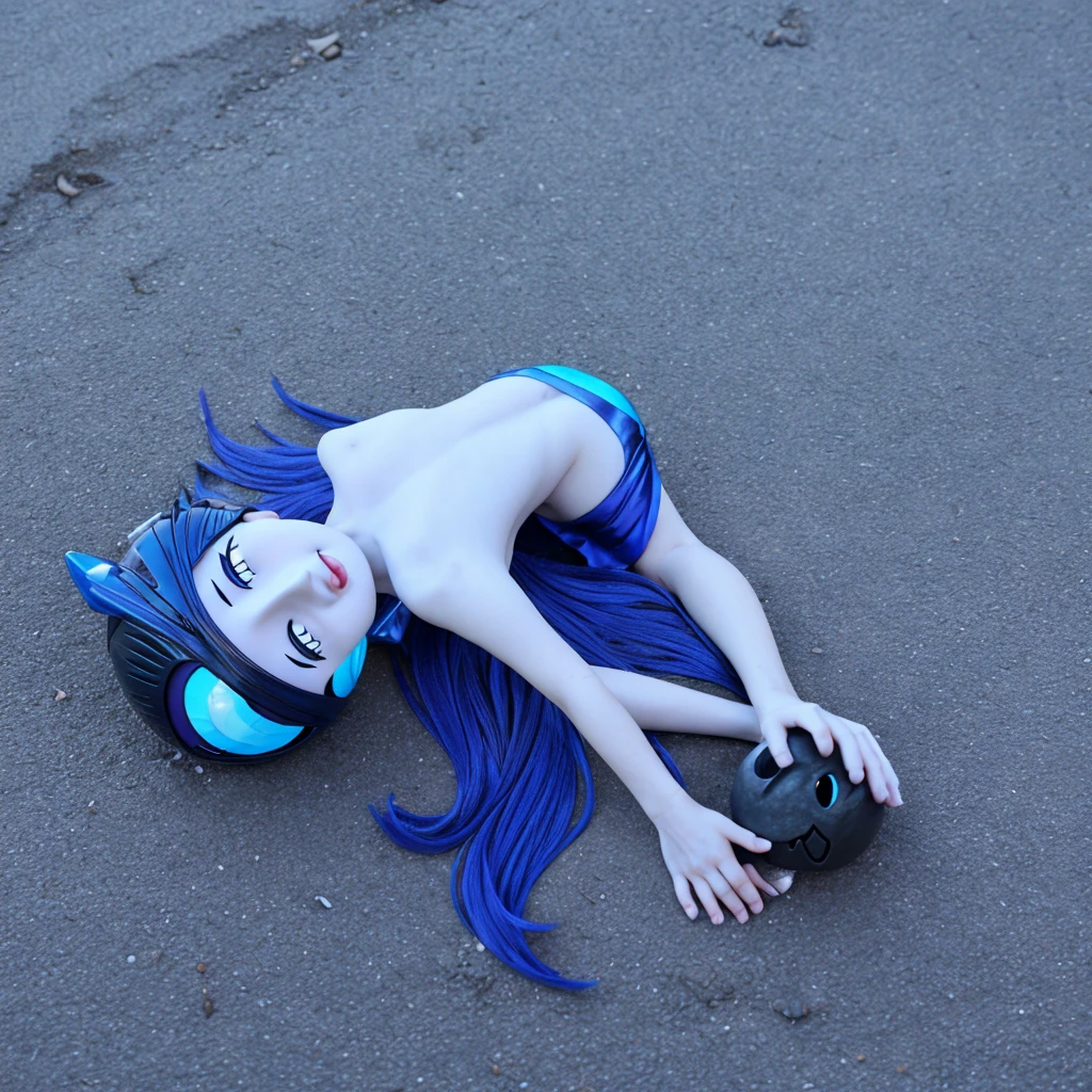 Princess Luna decapitated head on the ground
