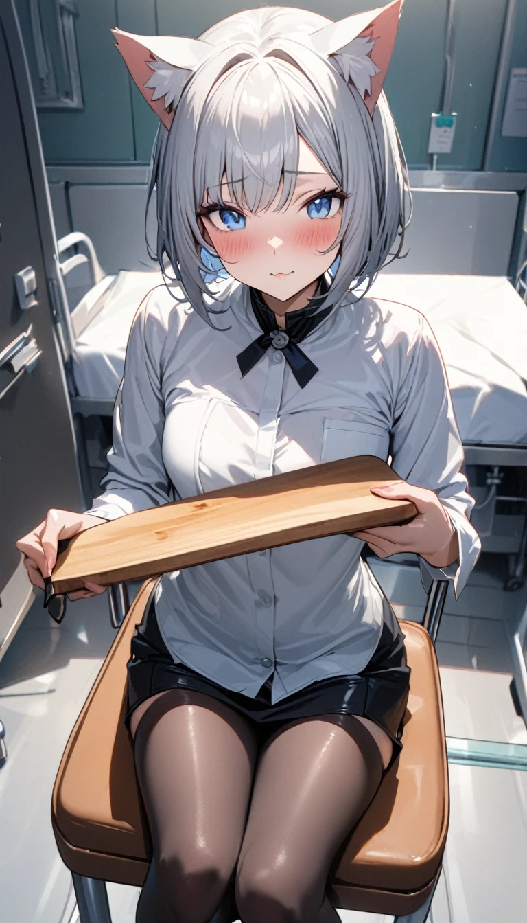 (Anteater face:1.2),POV,Solo,penis,:>=,oral,(fellatio),silber hair、Blue eyes、(bob cuts), deadpan, (Portrait:1.3),(NSFW:1.3),((blazers:1.3))、(student clothes:1.3)、 from above、kneeling,
