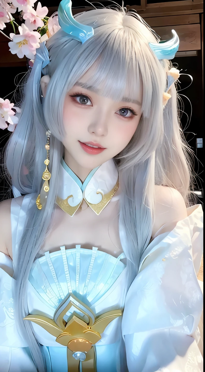 (ulzang-6500-v1.1:0.8),(RAW photos:1.2),((Reality:1.4)),(Upper Body),best quality ,masterpiece, Extremely delicate and beautiful, Extremely detailed ,CG ,Unite ,8k wallpaper, Astonishing, Fine details, masterpiece,best quality,Official Art,Extremely detailed Cg Unite 8k wallpaper,, Unbelievable and ridiculous, Huge file size, Extremely detailed, high resolution, Extremely detailed,Beautiful and delicate girl, Extremely detailed eyes and face, Beautiful and delicate eyes,There is light on the face,light,1 Girl,View Viewer,East Asian Architecture,(Background blur:1.2),Cherry blossoms, lantern, Depth of Field,