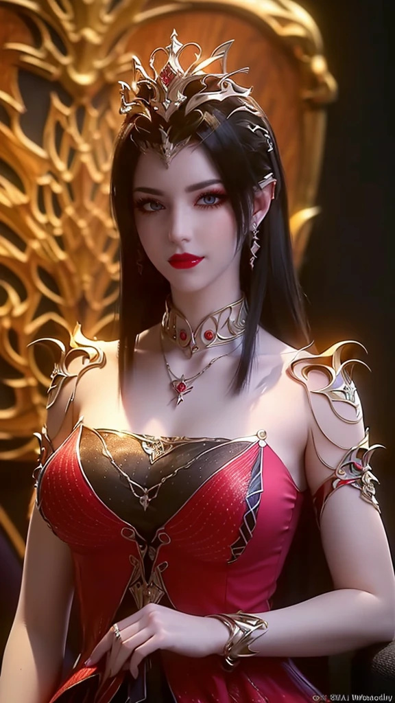 "An extremely beautiful queen,(best quality,4k,highres,masterpiece:1.2),ultra-detailed,(realistic,photorealistic,photo-realistic:1.37),full body,