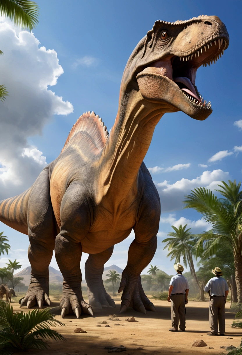 The largest dinosaur ever discovered measured over thirty meters in length and weighed over eighty tons..