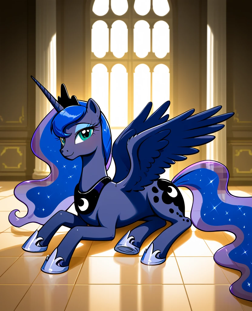 Princess Luna head On the floor