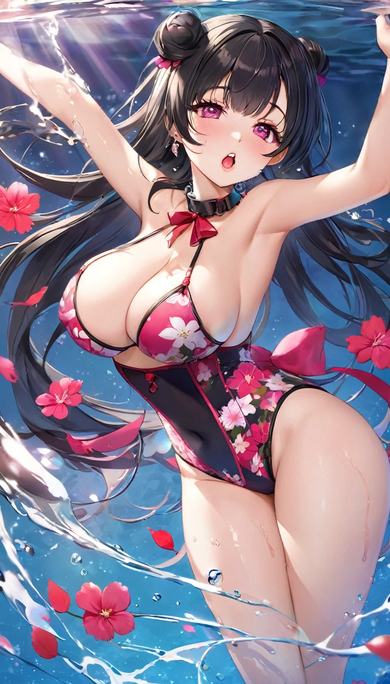 {{{{{16k}}}}}, {{{{{Unique atmosphere in the middle of the transition from girl to sexy woman, transforming a Japanese girl with a cutely pussy into her facial rank to the SSS rank of top-notch pretty actresses, She is in a Cylindrical aquarium filled with female hormonal fluid and her body becomes more curvaceous, Ambush her every night and fuck her through the night, When I adjusted the control slider under the tank to sexy her figure changed from cute to sexy from innocent to slutty, She was a but after four years of being raped while being injected with beauty-enhancing hormones every day she grew into a 16-year-old that she had an erotic fetish for lips and necks and waistlines, she was being raped and clearer the nip line from underbust to hips, She had a pretty face like an idol but as she grew up, she became beautiful like an actress, Her too-beautiful rounded tits wrapped in her separates flower pattern swimsuit, Her hair is replaced by a bang long glossy very Straight black hair with ribbon, The growing body is reproduced with sex-loving, thick vivid lips, Her gasps echoing through the water, She is fitted with a ribbon collar that puts people which transforms her into a cute once-in-a-millennium}}}}},{{Extremely detailed}},{{{{{integrated her head pure small, Enchanting Too thick and erotic deep pink lips, Her thickened lips shimmer with luster}}}}},{{{{{Her tattoos spread all over her body, She is tattooed with lewd flowers on her neck, arms, lower abdomen, thighs, ribbon piercings are attached all over her body}}}}}