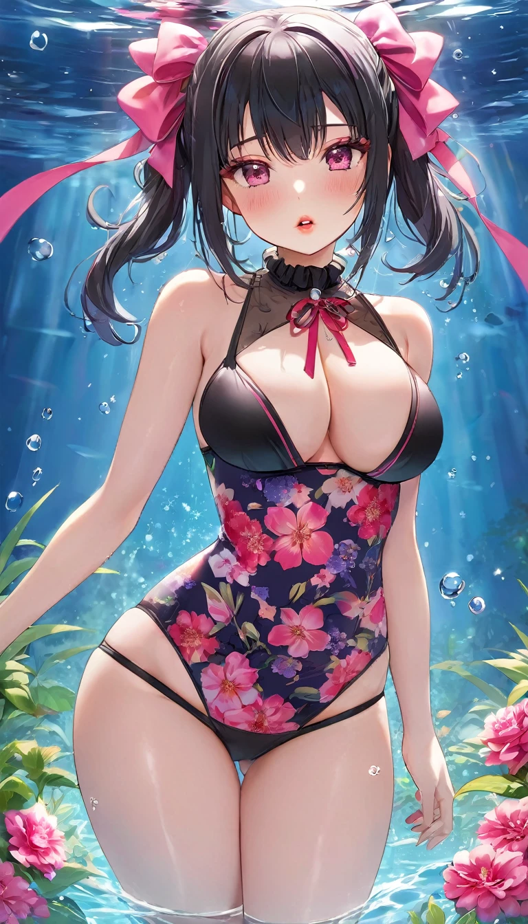 {{{{{16k}}}}}, {{{{{Unique atmosphere in the middle of the transition from girl to sexy woman, transforming a Japanese girl with a cutely pussy into her facial rank to the SSS rank of top-notch pretty actresses, She is in a Cylindrical aquarium filled with female hormonal fluid and her body becomes more curvaceous, Ambush her every night and fuck her through the night, When I adjusted the control slider under the tank to sexy her figure changed from cute to sexy from innocent to slutty, She was a but after four years of being raped while being injected with beauty-enhancing hormones every day she grew into a 16-year-old that she had an erotic fetish for lips and necks and waistlines, she was being raped and clearer the nip line from underbust to hips, She had a pretty face like an idol but as she grew up, she became beautiful like an actress, Her too-beautiful rounded tits wrapped in her separates flower pattern swimsuit, Her hair is replaced by a bang long glossy very Straight black hair with ribbon, The growing body is reproduced with sex-loving, thick vivid lips, Her gasps echoing through the water, She is fitted with a ribbon collar that puts people which transforms her into a cute once-in-a-millennium}}}}},{{Extremely detailed}},{{{{{integrated her head pure small, Enchanting Too thick and erotic deep pink lips, Her thickened lips shimmer with luster}}}}},{{{{{Her tattoos spread all over her body, She is tattooed with lewd flowers on her neck, arms, lower abdomen, thighs, ribbon piercings are attached all over her body}}}}}