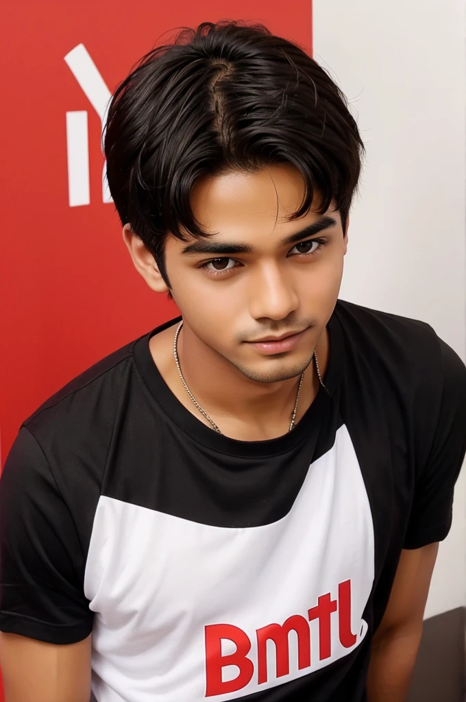 Boy with Airtel sim logo