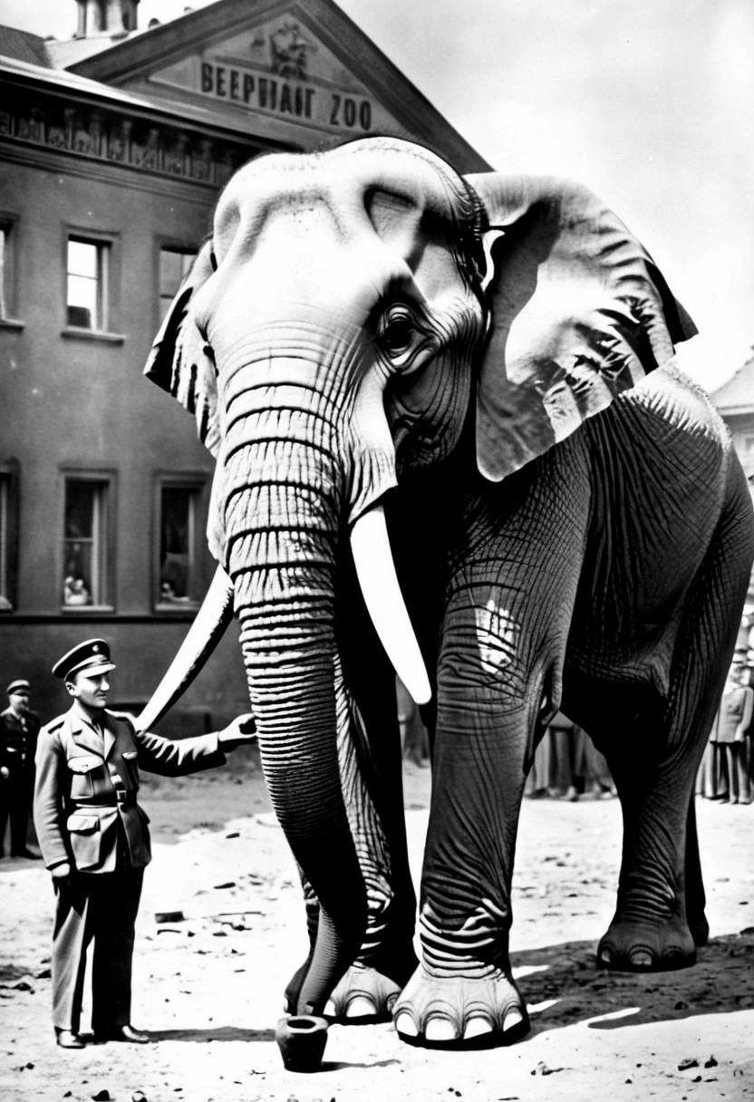 During World War II, the first bomb, dropped on Berlin, killed the only elephant in the Berlin Zoo.