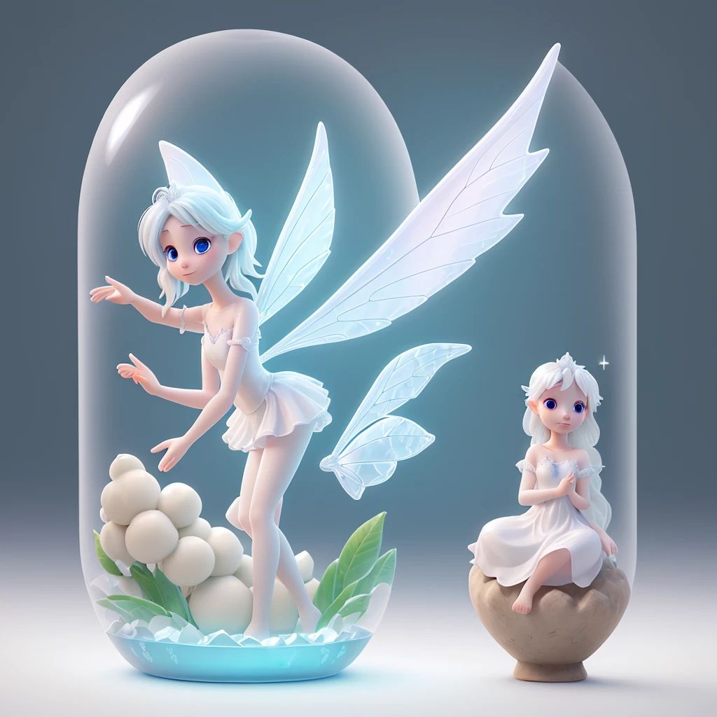 White Fairy shine Transparency Healing effect Calming the mind