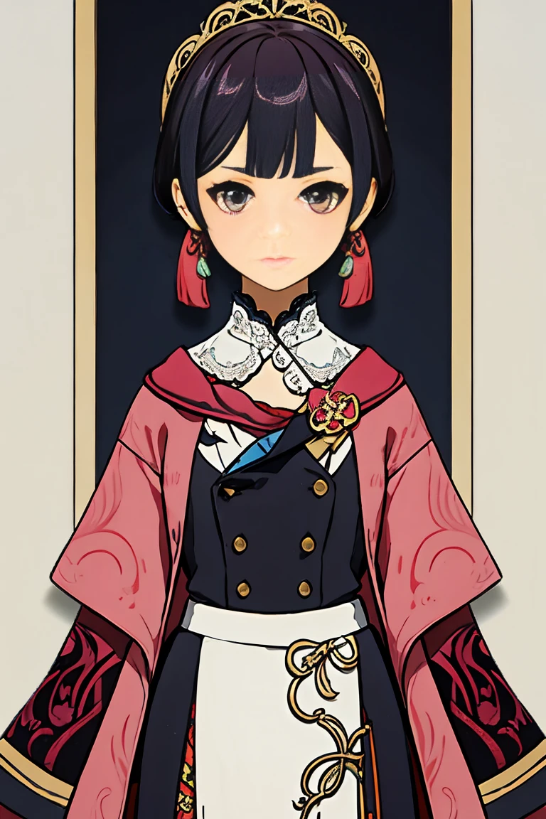 Original character, pattern on clothes, hair accessories, outfit accessories 