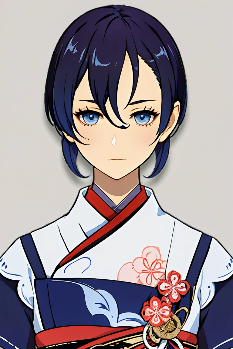 Genshin character, baker, pattern on outfit, detailed outfit, accessories
