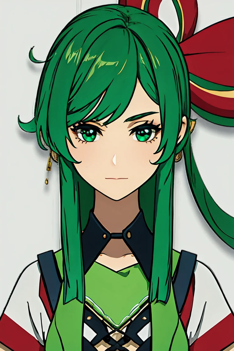 , green hair