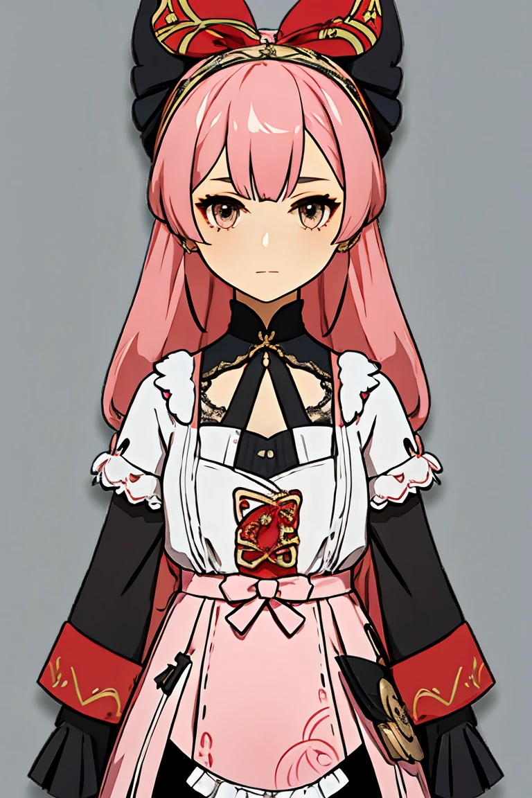Original character, pattern on clothes, hair accessories, outfit accessories