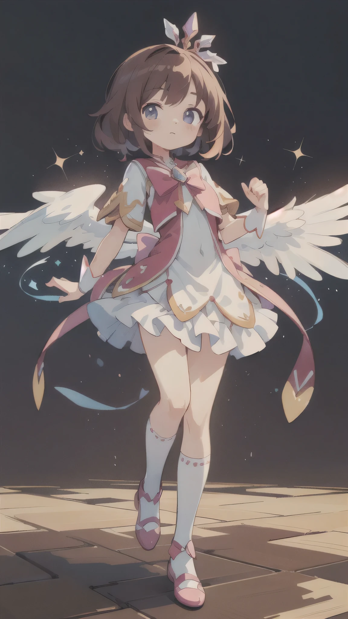 (masterpiece:1.2),(Highest quality),(Very detailed),(High resolution),8K,wallpaper,(1 female:1.5),Anime illustration,Magical girl,Transform,Dazzling Light,cute