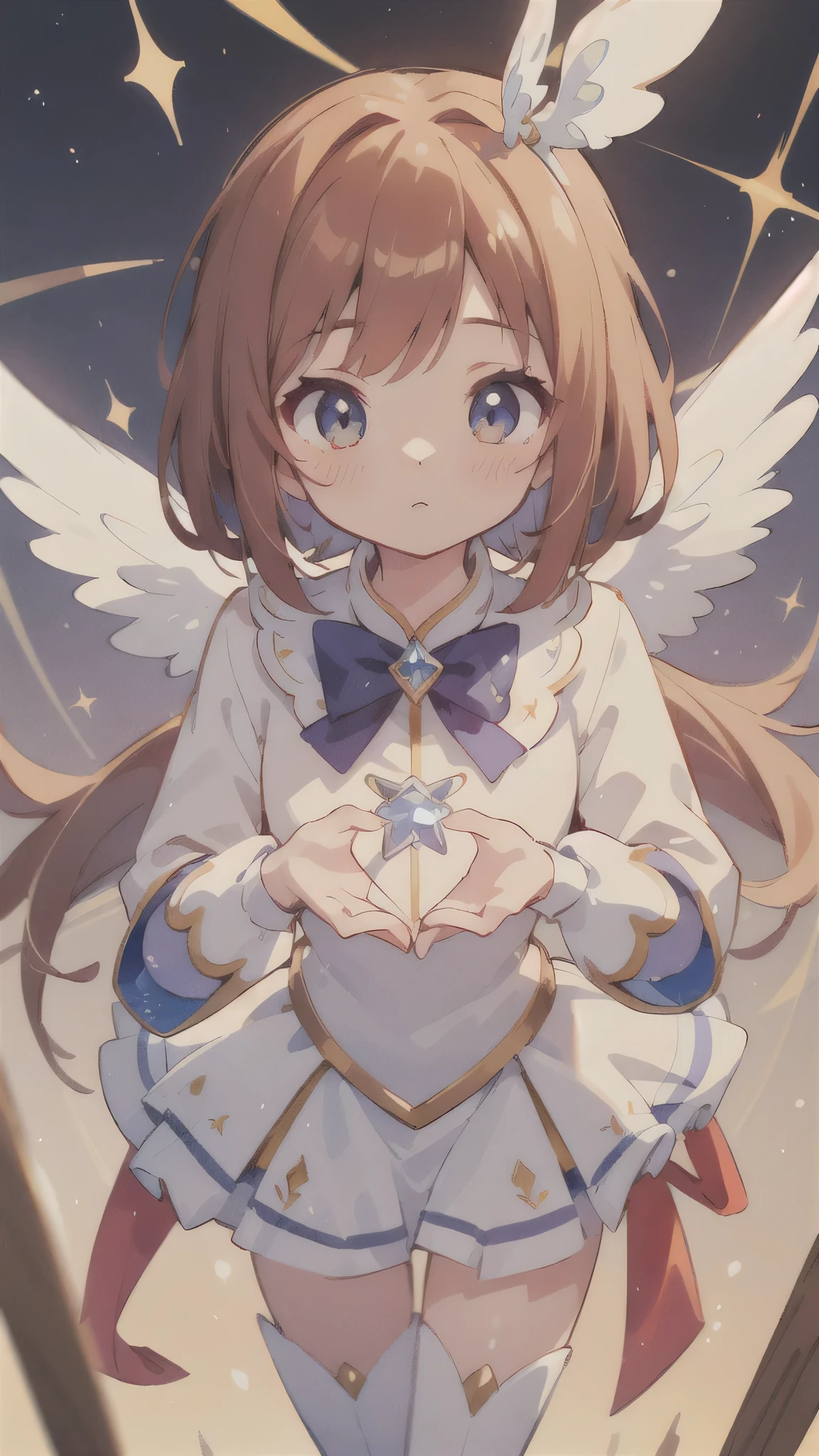(masterpiece:1.2),(Highest quality),(Very detailed),(High resolution),8K,wallpaper,(1 female:1.5),Anime illustration,Magical girl,Transform,Dazzling Light,cute