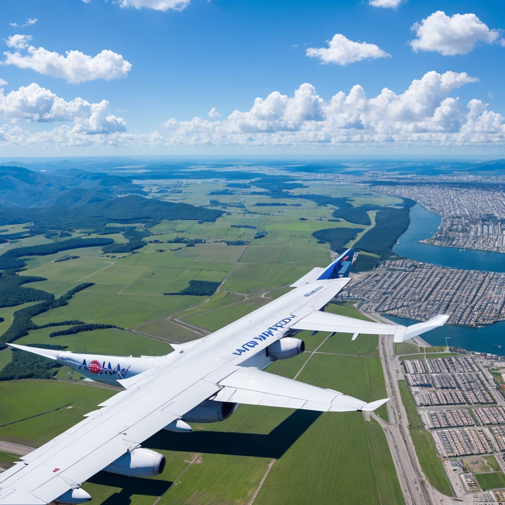 plane、Runway、blue sky