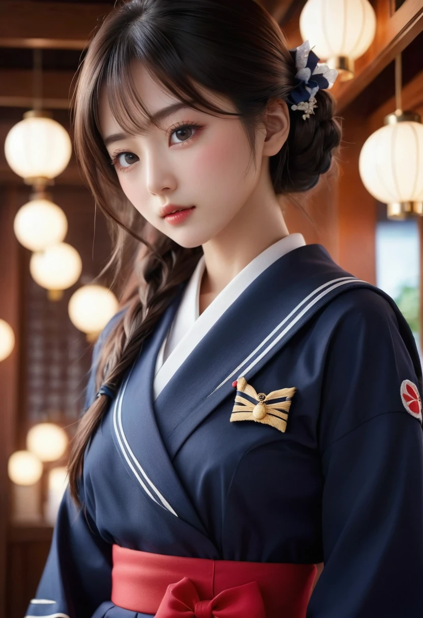 Detailed, A high-quality stable diffusion prompt for a given topic would look like this:。:
One girl, roromiya, ririchiyo, Ascot, (Highest quality,4K,8K,High resolution,masterpiece:1.2),Super detailed,(Realistic,photoRealistic,photo-Realistic:1.37),非常にDetailed目と顔,Long eyelashes,Beautiful attention to detail,Beautiful lip detail,Japanese Sailor Suit,Intricate details,Cinema Lighting,Vibrant colors,Dramatic lighting,Fantasy,Digital Art