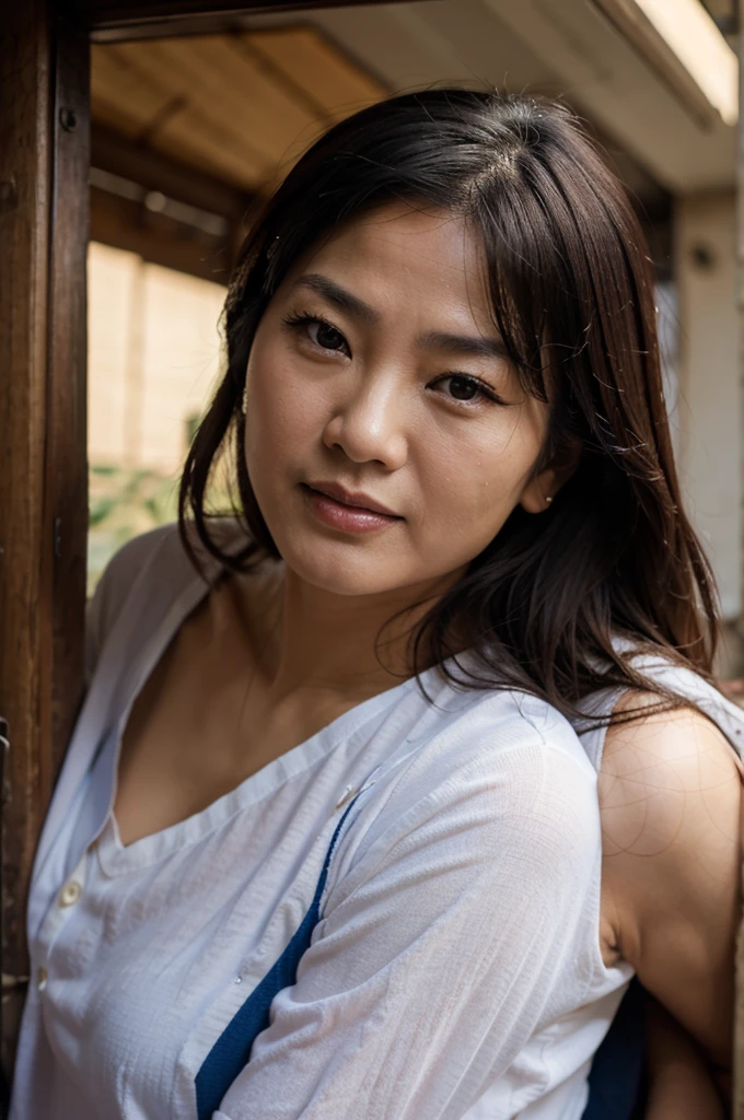 Middle aged asian