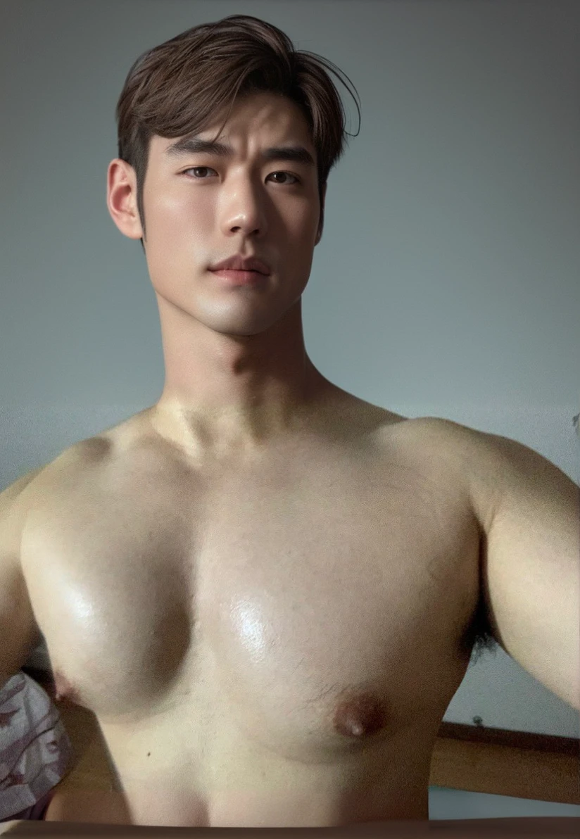 1 japan men, male model , flawles smooth skin, muscular chest, volume in underwear, bulge grande , fully body, fit, musled, nude, super handsome,