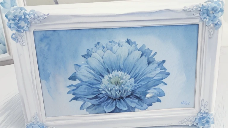 (((Watercolor painting of a cornflower in a white frame,There's a girl in a cafe in New York))),,(((One ))),(Perfect Eyes),((Realistic eye details)),(((White Hair,beautiful detailed iris)))innocent,Childhood remains,Hair is white,,(Super cute:1.2),(masterpiece、Highest quality,Highest quality,Beautiful and beautiful:1.2),,Innocent Girl,,(Realistic and glossy skin expression,Transparency,Soft ambient light,Kind Face,((Multilayer Texture)),((Storytelling Visual Arts)),Realistic and glossy skin expression, Innocent, large, round eyes,Beautiful attention to detail,The pupils are round,,Downward, Droopy eyes,(A work of outstanding craftsmanship),(Transparency),(Perfect and beautiful face),Tyndall effect, Realistic, ,((White and light blue shirt:1.3、White and light blue block dress)),,Distorted perspective ,dress with lace,Gentle mouth, Frill dress, , , , Hair Flowers, , ((hair band)), , Particles of light,, ,, , petal,,,Floating Hair,,(masterpiece、Highest quality,Highest quality,Beautiful and beautiful:1.2),,,Braided Pigtails,,Face Light,((Big beautiful eyes:1.3)),()),,Tyndall effect,Foliage plant, (Skin with attention to detail: 1.2),