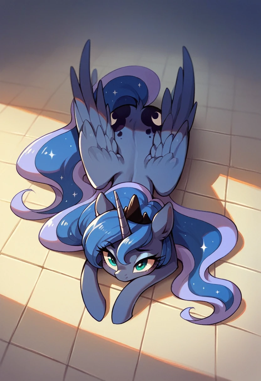 Princess Luna decapitated head on the floor