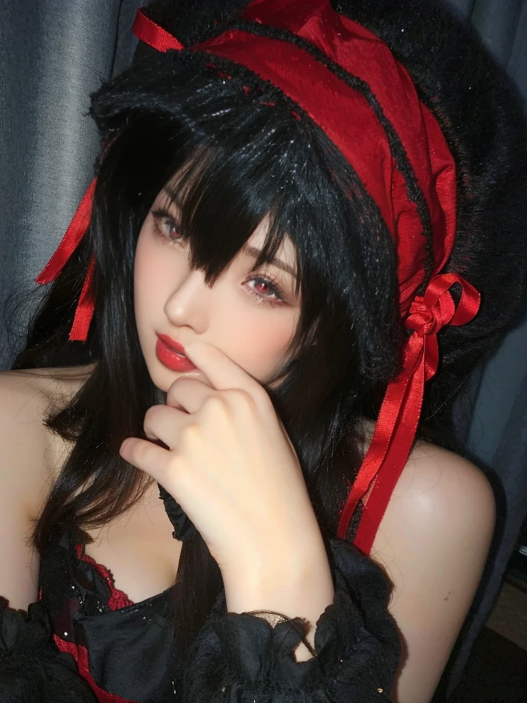 Game Art，CG Animation，Best image quality，Maximum resolution，8K picture quality，(A bust photo)，(portrait)，(Head close-up)，(Rule of Thirds)，Unreal Engine 5 rendering works，20 year old girl，((Queen))，The eyes are very detailed，(Large Breasts)，Elegance and nobility，Ray Tracing，Game CG，((3D Unreal Engine))，OC rendering reflection mode，4K，Ultra-clear，Translucent lace，Fair and plump figure，Pretty Face，Glossy Gel Coat，The Queen in a luxurious dress，Gorgeous clothing，Luxurious and exquisite jewelry，Colorful makeup，Mermaid Princess，red eyes,