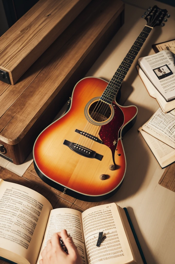 Guitar and Bible together