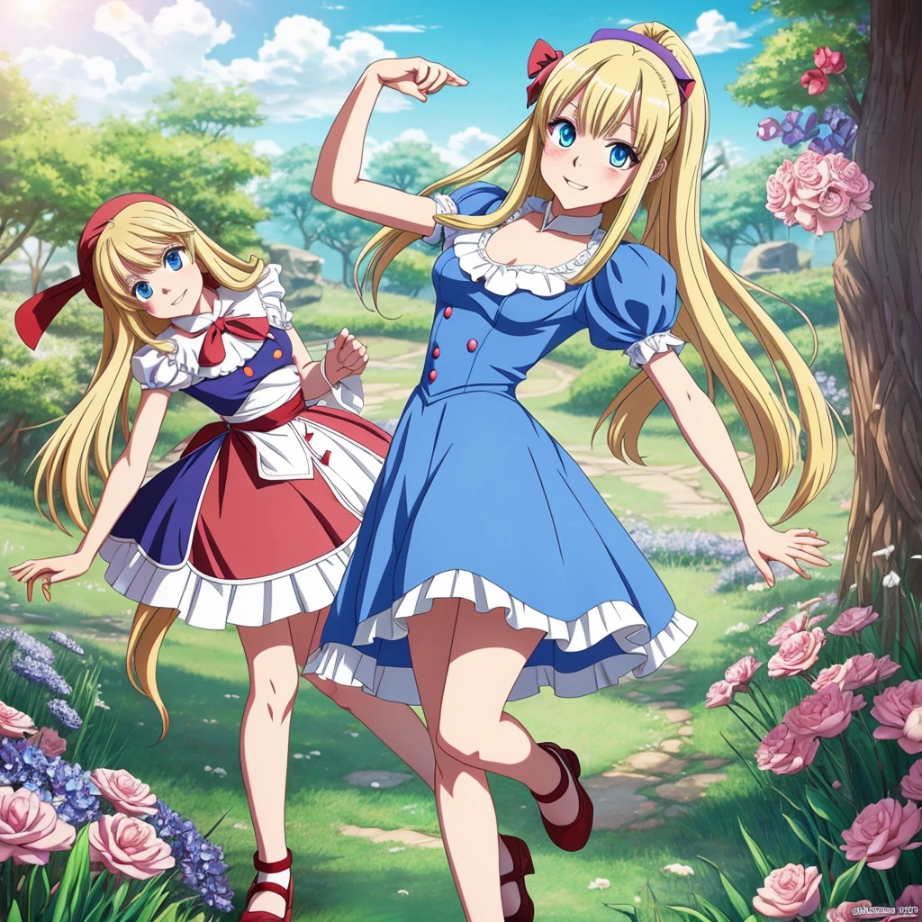 Cartoon "Alice in Wonderland" in anime style