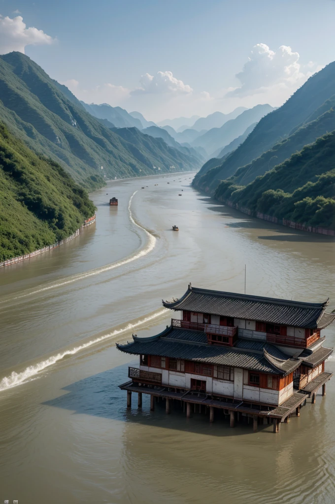 Yangtze River flood (Yangzi) in China, in 1931