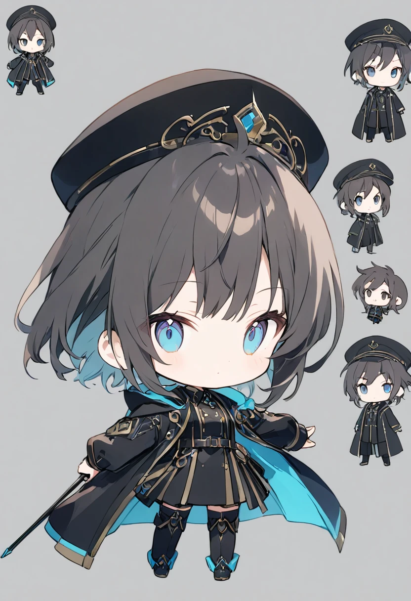 Close-up of a person in a coat and hat, demon noble Character Design, anime Character Design, Employable personality, [ Character Design ], detailed Character Design, ( ( character Concept Art ) ), On the other hand + Concept Art, highly detailed Character Design, Advanced Digital Chibi Art, Anime Character Reference Sheet, high quality Character Design, Hero 2D Fan Art Art Station, Anime Style
