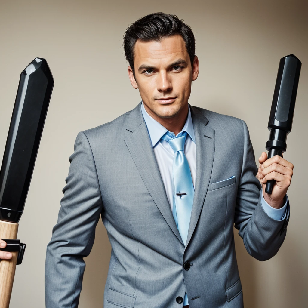 A cartoonstick man photo in formals clothes for pfp