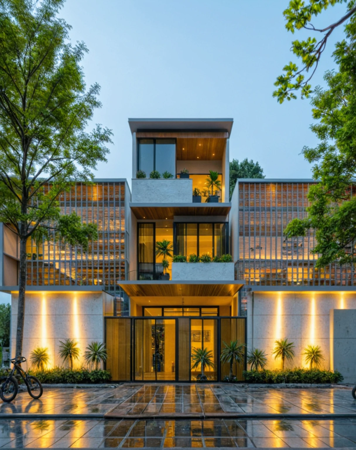 head of&#39;artwork, High quality, best quality, authentique, great detail, En plein air, villa de plain-piedXL, groupe aiai, style de maison moderne dans la rue ,stairs, white wall ,road,pavement, grass, trees, sky, nuvens, (day light:1.1)
