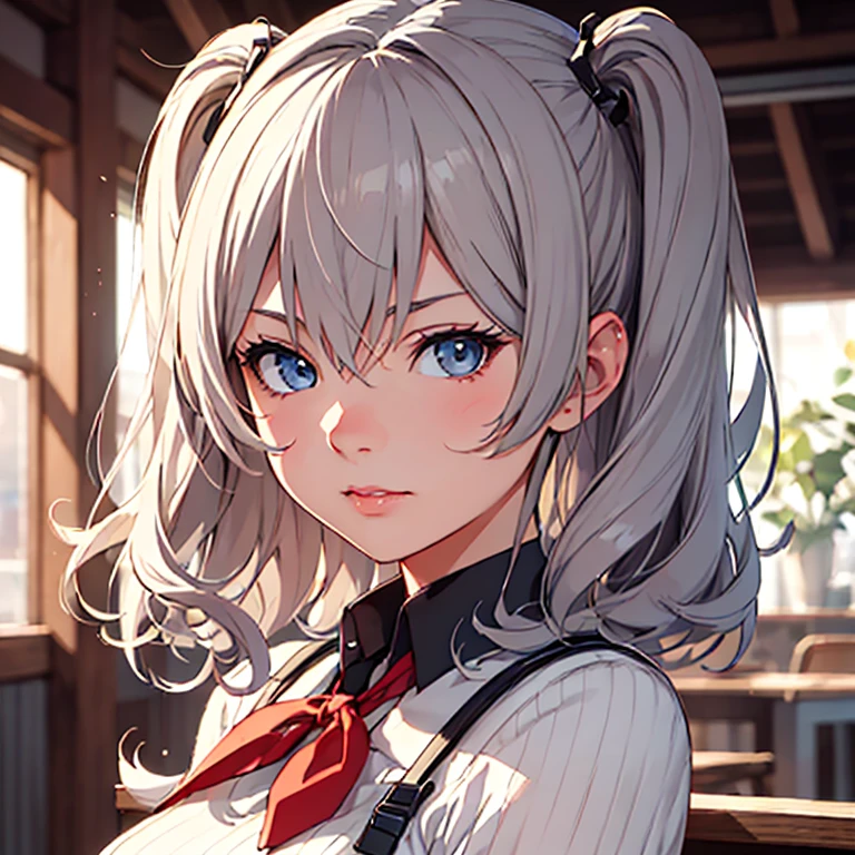 kashima_kantaicollection,(masterpiece:1.4),(best quality:1.4), (amazing), (great illustration:1.4), (ultra-detailed:1.4), (art CG, 8K),1girl solo,
salute,Serious,tense