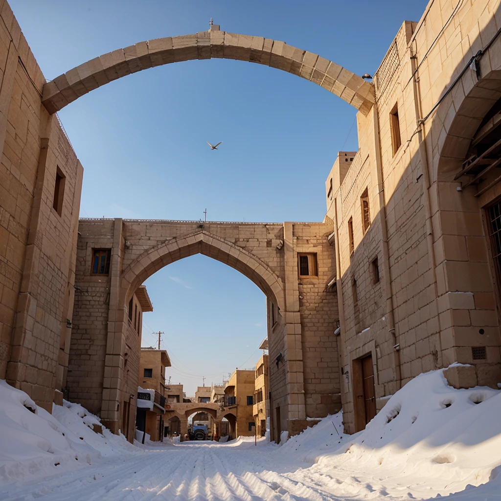 Shushtar sky in winter