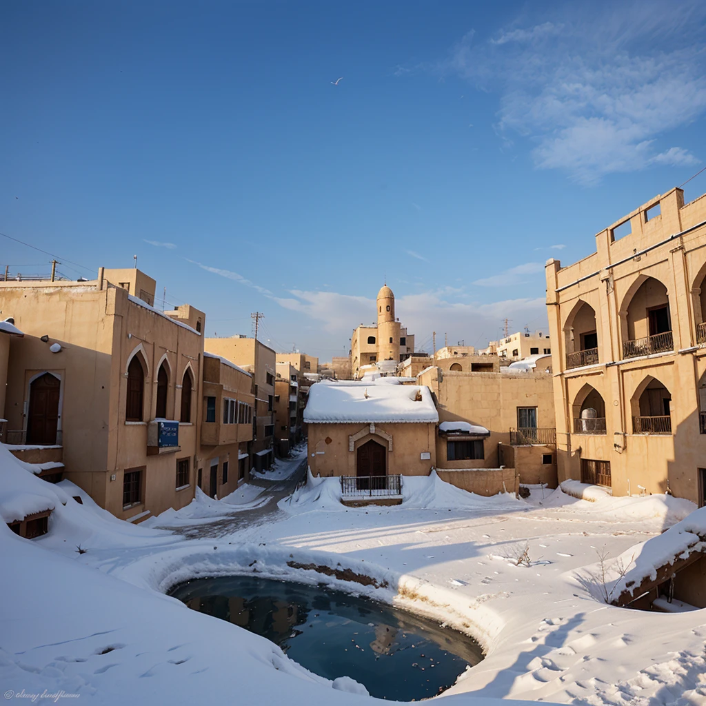 Shushtar sky in winter
