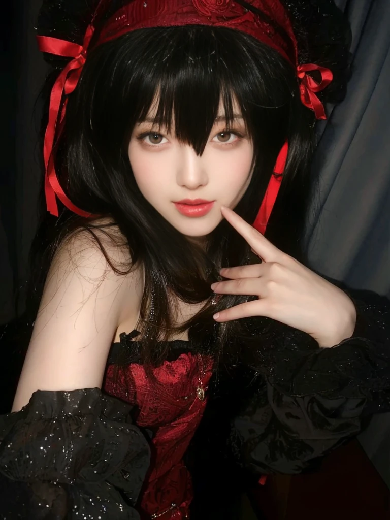 Game Art,CG Animation,Best image quality,Maximum resolution,8K picture quality,(A bust photo),(portrait),(Head close-up),(Rule of Thirds),Unreal Engine 5 rendering works,20 year old girl,((Queen)),The eyes are very detailed,(Large Breasts),Elegance and nobility,Ray Tracing,Game CG,((3D Unreal Engine)),OC rendering reflection mode,4K,Ultra-clear,Translucent lace,Fair and plump figure,Pretty Face,Glossy Gel Coat,The Queen in a luxurious dress,Gorgeous clothing,Luxurious and exquisite jewelry,Colorful makeup,Mermaid Princess,red eyes,
