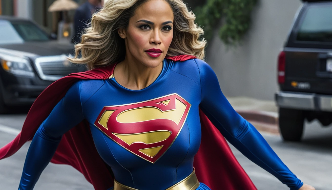 super breasts; Paula Patton Supergirl 1984s movie costume; HD. Photograph, ((realism)), extremely high quality RAW photograph, ultra detailed photograph, sharp focus, high resolution, (detailed skin:1,3),high quality, film grain, Fujifilm XT3,Highly Detailed, movie, (Cinematic Photo:1.3) of (Realistic:1.3). Super breasts.