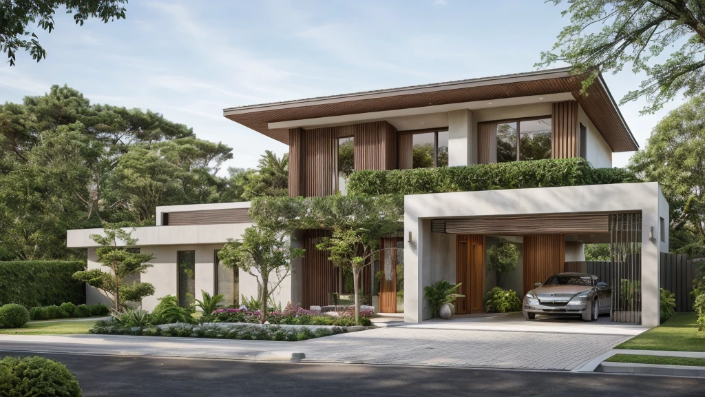 ((best quality)), ((masterpiece)), (detailed), perfect face, ((Masterpiece)), (best quality), (ultras Realistic), 8k, Raw photo, a rendering of a modern house with vietnamese roof anh brick yard , realistic garden, contemporary house, exterior design, wide establishing shot, modern house, in style of simplified realism, concept house, realistic building, front elevation view, wide angle exterior 2022, inter dimensional villa, building facing, sharp focus ilustration hq, modern style, realistic establishing shot, concept house, wide angle exterior 2022, precise architectural rendering, inter dimensional villa, award-winning render, front-view, mid-view, detailed rendering, architectural render, architecture render, modern house, architectural visualization, realistic architecture, insanely detailed rendering, exterior , trees landscape, sky wood paneled ceiling, a rendering of a modern house with a garden, precise architectural rendering, high quality rendering, award-winning render, professional render, beautiful 3 d rendering, beautiful rendering, architectural rendering, a photorealistic rendering, luxcore render, stunning render, an award winning digital render, beautiful rendered, high-quality render, architectural 3 d render, artistic render, a view of a garden with lots of flowers and plants, in a cottagecore flower garden, cottagecore flower garden, lush flowery outdoors, garden with flowers, flower garden summer morning, lots of plants and flowers, lush garden surroundings, lush chic garden, with a french garden, lush plants and flowers, home and garden, garden at home, homes and gardens, permaculture, with a garden, sustainable architecture, gardening, green house, homes and garden magazine, beautiful house on a forest path, vegetal architecture, a rendering of a modern house with a small balcony and a bancony , precise architectural rendering, modern house, contemporary house, concept house, street,