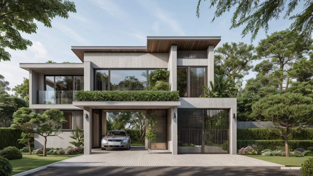 ((best quality)), ((masterpiece)), (detailed), perfect face, ((Masterpiece)), (best quality), (ultras Realistic), 8k, Raw photo, a rendering of a modern house with vietnamese roof anh brick yard , realistic garden, contemporary house, exterior design, wide establishing shot, modern house, in style of simplified realism, concept house, realistic building, front elevation view, wide angle exterior 2022, inter dimensional villa, building facing, sharp focus ilustration hq, modern style, realistic establishing shot, concept house, wide angle exterior 2022, precise architectural rendering, inter dimensional villa, award-winning render, front-view, mid-view, detailed rendering, architectural render, architecture render, modern house, architectural visualization, realistic architecture, insanely detailed rendering, exterior , trees landscape, sky wood paneled ceiling, a rendering of a modern house with a garden, precise architectural rendering, high quality rendering, award-winning render, professional render, beautiful 3 d rendering, beautiful rendering, architectural rendering, a photorealistic rendering, luxcore render, stunning render, an award winning digital render, beautiful rendered, high-quality render, architectural 3 d render, artistic render, a view of a garden with lots of flowers and plants, in a cottagecore flower garden, cottagecore flower garden, lush flowery outdoors, garden with flowers, flower garden summer morning, lots of plants and flowers, lush garden surroundings, lush chic garden, with a french garden, lush plants and flowers, home and garden, garden at home, homes and gardens, permaculture, with a garden, sustainable architecture, gardening, green house, homes and garden magazine, beautiful house on a forest path, vegetal architecture, a rendering of a modern house with a small balcony and a bancony , precise architectural rendering, modern house, contemporary house, concept house, street,