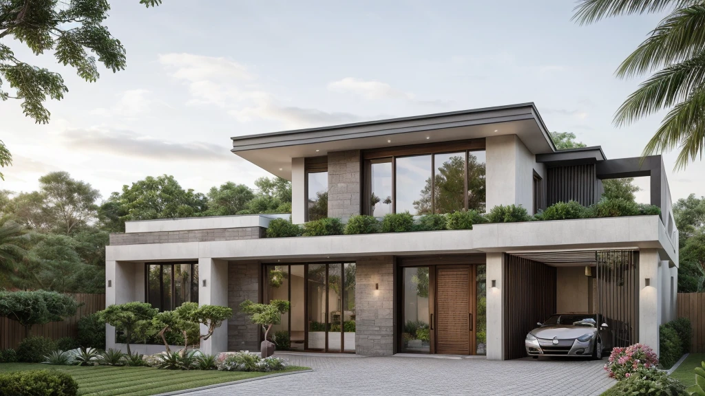 ((best quality)), ((masterpiece)), (detailed), perfect face, ((Masterpiece)), (best quality), (ultras Realistic), 8k, Raw photo, a rendering of a modern house with vietnamese roof anh brick yard , realistic garden, contemporary house, exterior design, wide establishing shot, modern house, in style of simplified realism, concept house, realistic building, front elevation view, wide angle exterior 2022, inter dimensional villa, building facing, sharp focus ilustration hq, modern style, realistic establishing shot, concept house, wide angle exterior 2022, precise architectural rendering, inter dimensional villa, award-winning render, front-view, mid-view, detailed rendering, architectural render, architecture render, modern house, architectural visualization, realistic architecture, insanely detailed rendering, exterior , trees landscape, sky wood paneled ceiling, a rendering of a modern house with a garden, precise architectural rendering, high quality rendering, award-winning render, professional render, beautiful 3 d rendering, beautiful rendering, architectural rendering, a photorealistic rendering, luxcore render, stunning render, an award winning digital render, beautiful rendered, high-quality render, architectural 3 d render, artistic render, a view of a garden with lots of flowers and plants, in a cottagecore flower garden, cottagecore flower garden, lush flowery outdoors, garden with flowers, flower garden summer morning, lots of plants and flowers, lush garden surroundings, lush chic garden, with a french garden, lush plants and flowers, home and garden, garden at home, homes and gardens, permaculture, with a garden, sustainable architecture, gardening, green house, homes and garden magazine, beautiful house on a forest path, vegetal architecture, a rendering of a modern house with a small balcony and a bancony , precise architectural rendering, modern house, contemporary house, concept house, street,