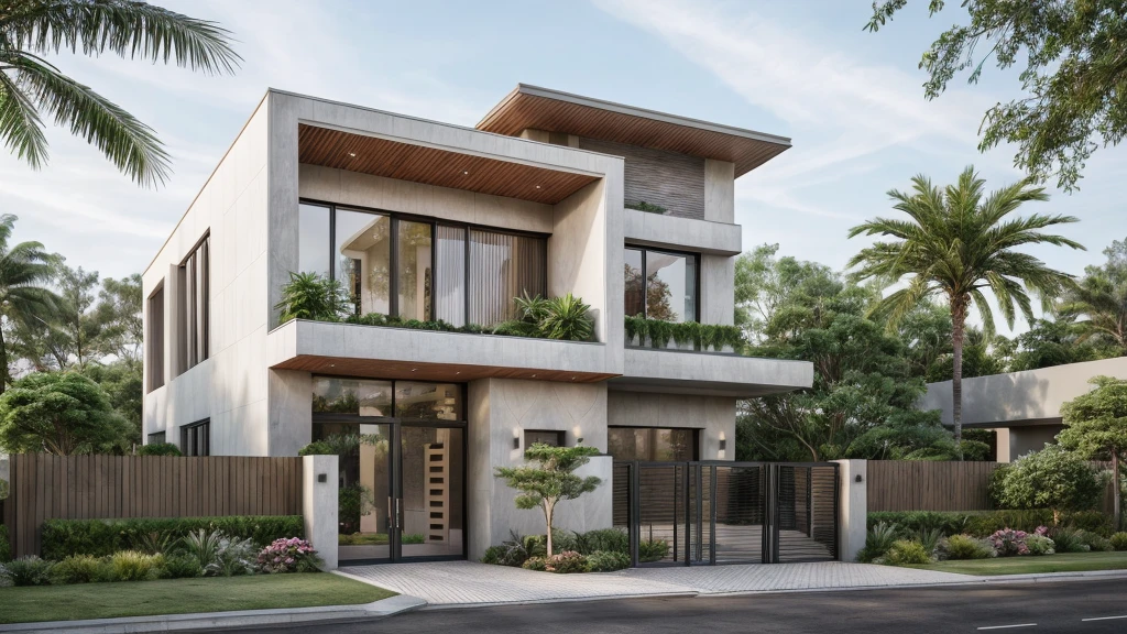 ((best quality)), ((masterpiece)), (detailed), perfect face, ((Masterpiece)), (best quality), (ultras Realistic), 8k, Raw photo, a rendering of a modern house with vietnamese roof anh brick yard , realistic garden, contemporary house, exterior design, wide establishing shot, modern house, in style of simplified realism, concept house, realistic building, front elevation view, wide angle exterior 2022, inter dimensional villa, building facing, sharp focus ilustration hq, modern style, realistic establishing shot, concept house, wide angle exterior 2022, precise architectural rendering, inter dimensional villa, award-winning render, front-view, mid-view, detailed rendering, architectural render, architecture render, modern house, architectural visualization, realistic architecture, insanely detailed rendering, exterior , trees landscape, sky wood paneled ceiling, a rendering of a modern house with a garden, precise architectural rendering, high quality rendering, award-winning render, professional render, beautiful 3 d rendering, beautiful rendering, architectural rendering, a photorealistic rendering, luxcore render, stunning render, an award winning digital render, beautiful rendered, high-quality render, architectural 3 d render, artistic render, a view of a garden with lots of flowers and plants, in a cottagecore flower garden, cottagecore flower garden, lush flowery outdoors, garden with flowers, flower garden summer morning, lots of plants and flowers, lush garden surroundings, lush chic garden, with a french garden, lush plants and flowers, home and garden, garden at home, homes and gardens, permaculture, with a garden, sustainable architecture, gardening, green house, homes and garden magazine, beautiful house on a forest path, vegetal architecture, a rendering of a modern house with a small balcony and a bancony , precise architectural rendering, modern house, contemporary house, concept house, street,